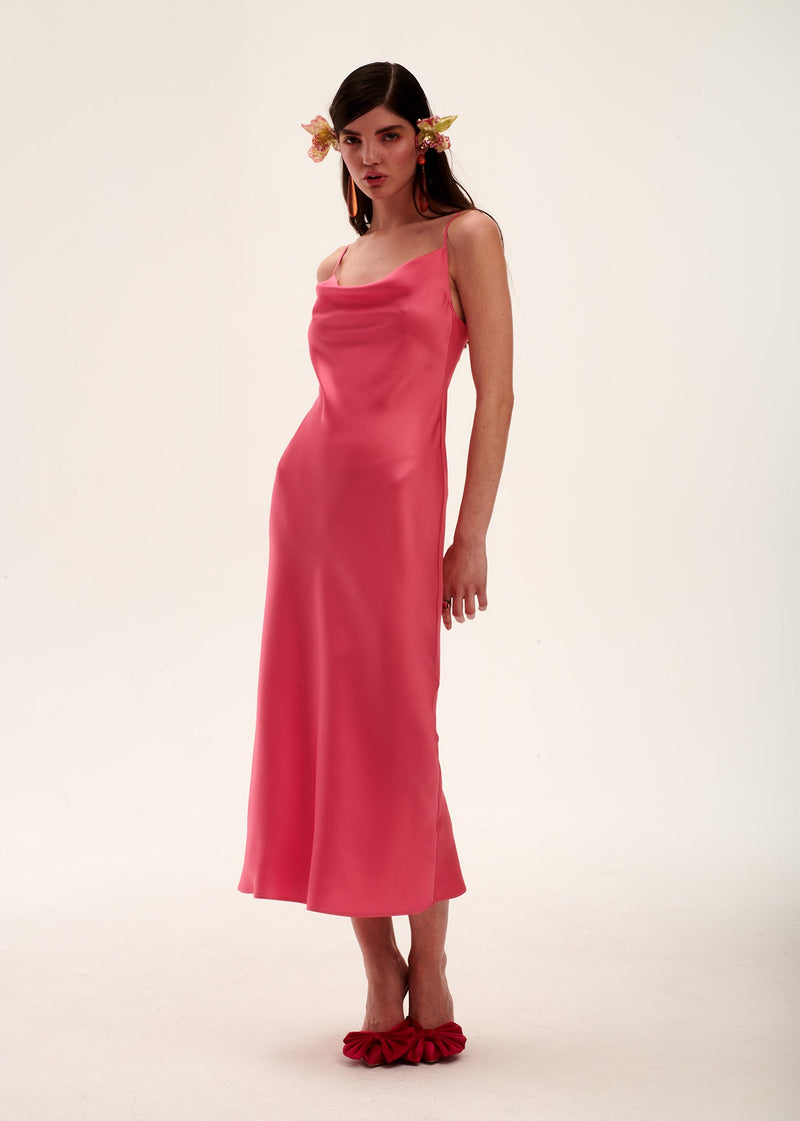 Elle Raspberry Dress