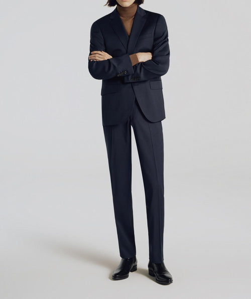 Fursac - Serge Unie S'140 Naturel Stretch Suit Jacket - Navy