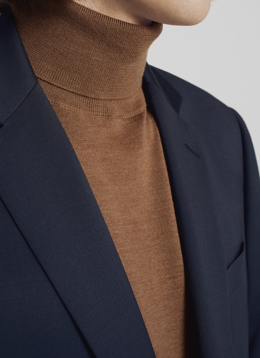 Fursac - Chaqueta Traje Serge Lisa S'140 Natural Stretch - Azul Marino