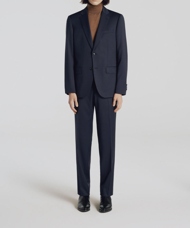 Fursac - Serge Unie S'140 Naturel Stretch Suit Jacket - Navy