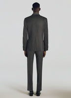 Fursac - Chaqueta Regular Fit De Sarga De Lana - Acero