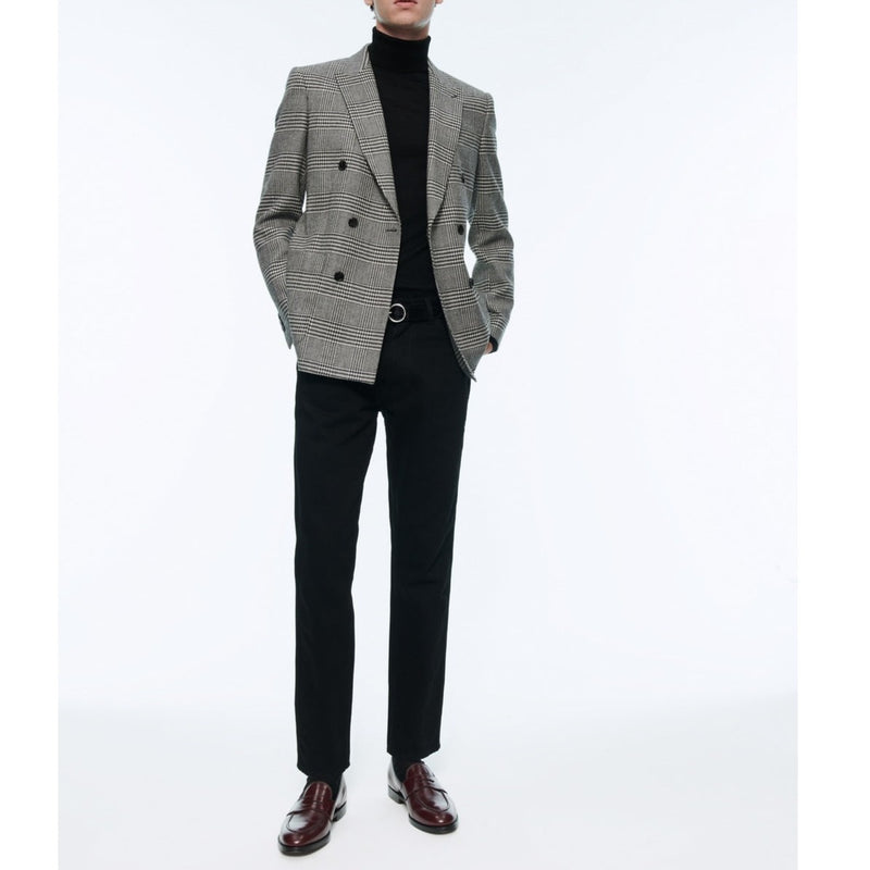 Fursac - Prince Of Wales Wool Double Breasted Jacket