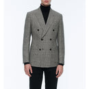 Fursac - Prince Of Wales Wool Double Breasted Jacket