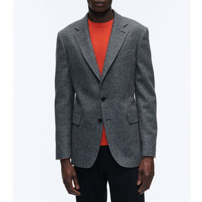 Fursac - Chaqueta de lana cardada - Acero - Hombre