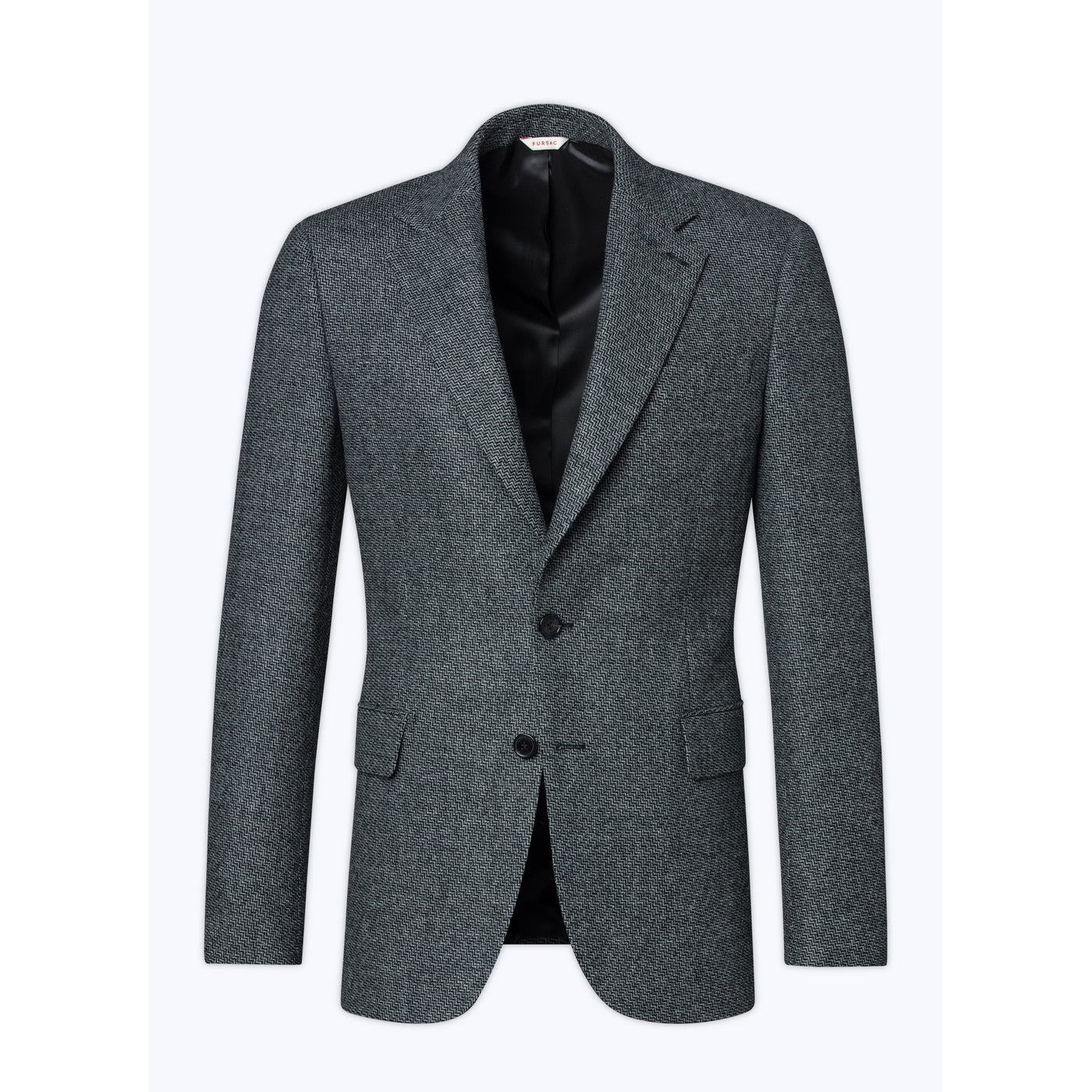 Fursac - Chaqueta de lana cardada - Acero - Hombre
