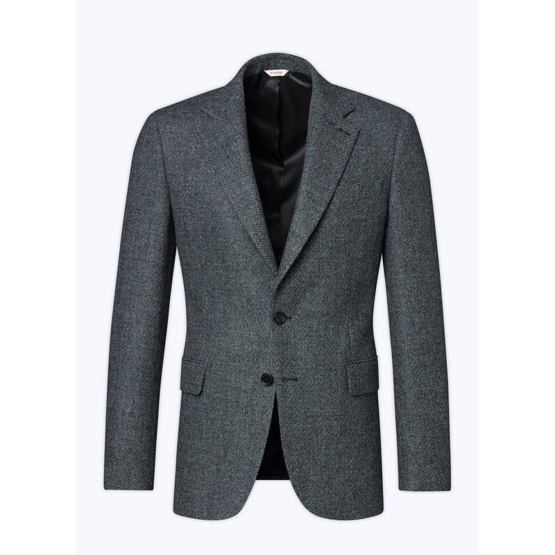 Fursac - Chaqueta de lana cardada - Acero - Hombre