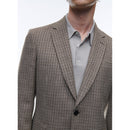 Fursac - Brown Wool Check Jacket