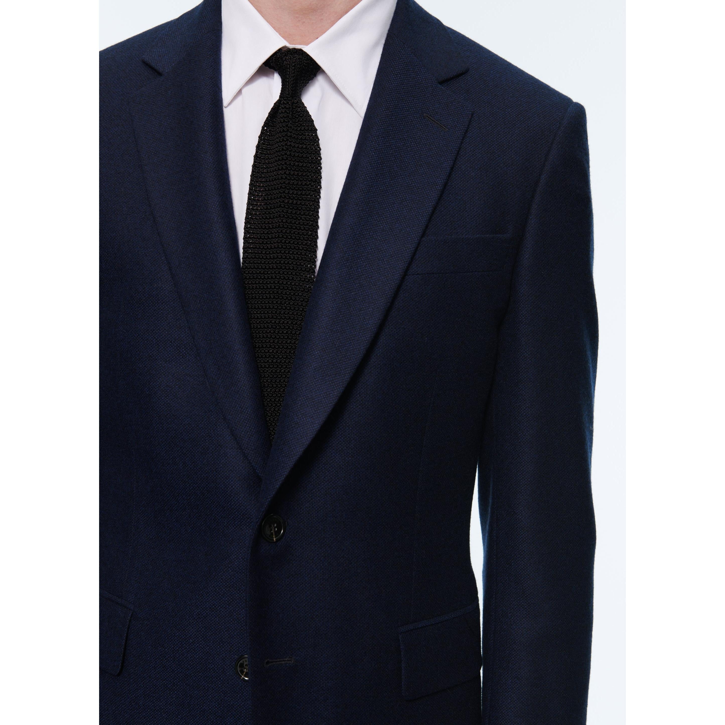 Chaqueta de tejido de cachemir - Azul marino - Hombre