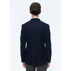 Chaqueta de tejido de cachemir - Azul marino - Hombre