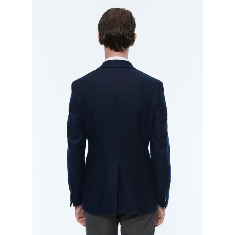 Chaqueta de tejido de cachemir - Azul marino - Hombre