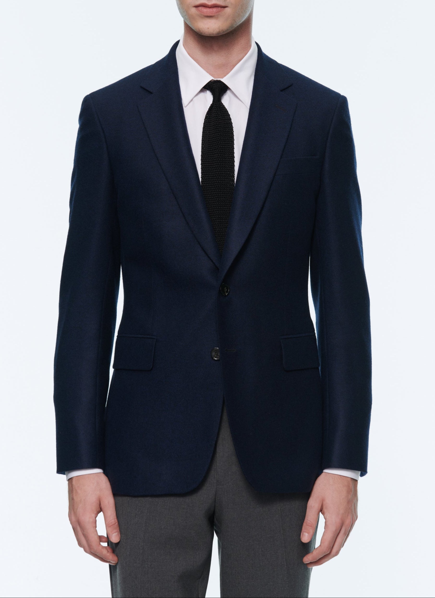 Fursac - Veste En Natté De Cachemire - Carbone - Homme