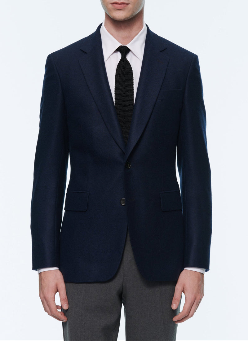 Fursac - Chaqueta de cachemir tejido de cesta - Carbono - Hombre
