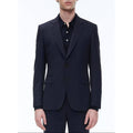 Chaqueta de traje en lona de lana azul marino - Carbono - Hombre