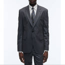 Veste Flanelle Stretch Unie Gris Foncé - Acier