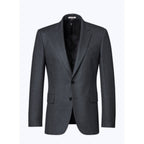 Fursac - Chaqueta Lisa De Franela Stretch Gris Oscuro - Acero