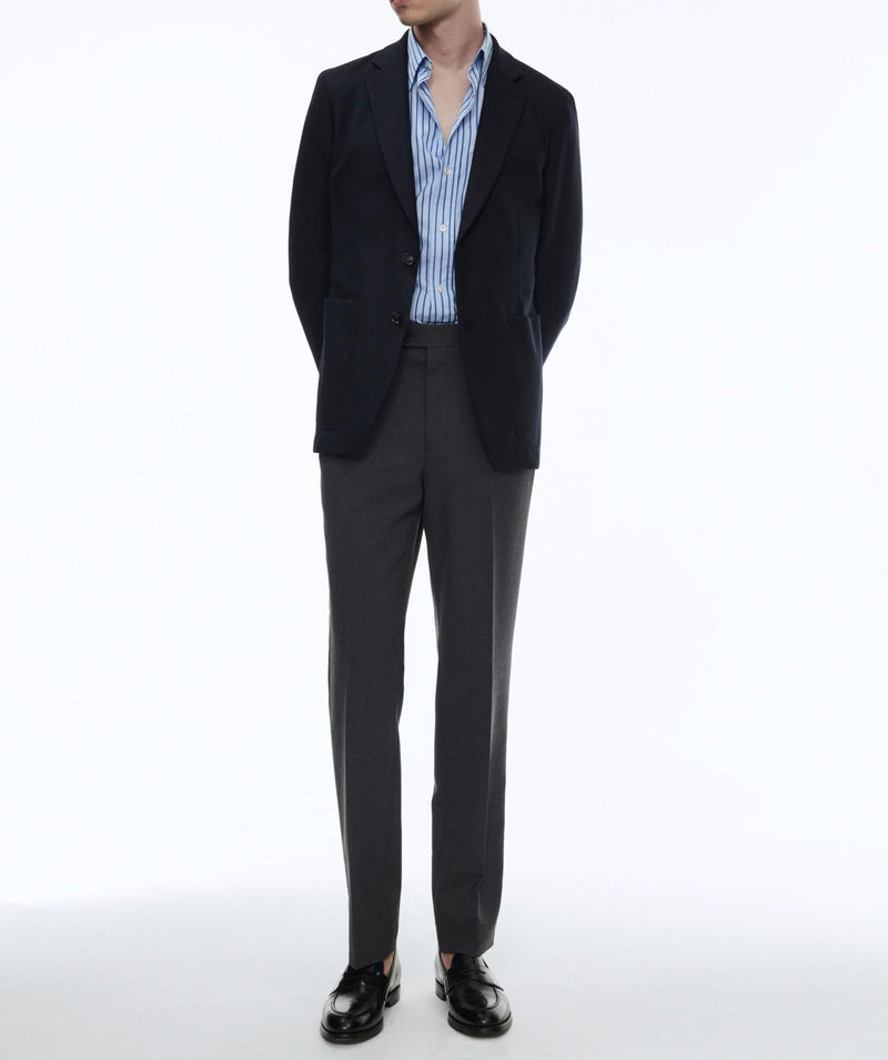 Fursac - Navy Blue Virgin Wool Jacket