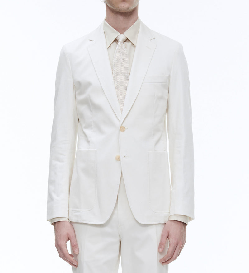 Fursac - Veste En Gabardine De Coton - Écru - Homme