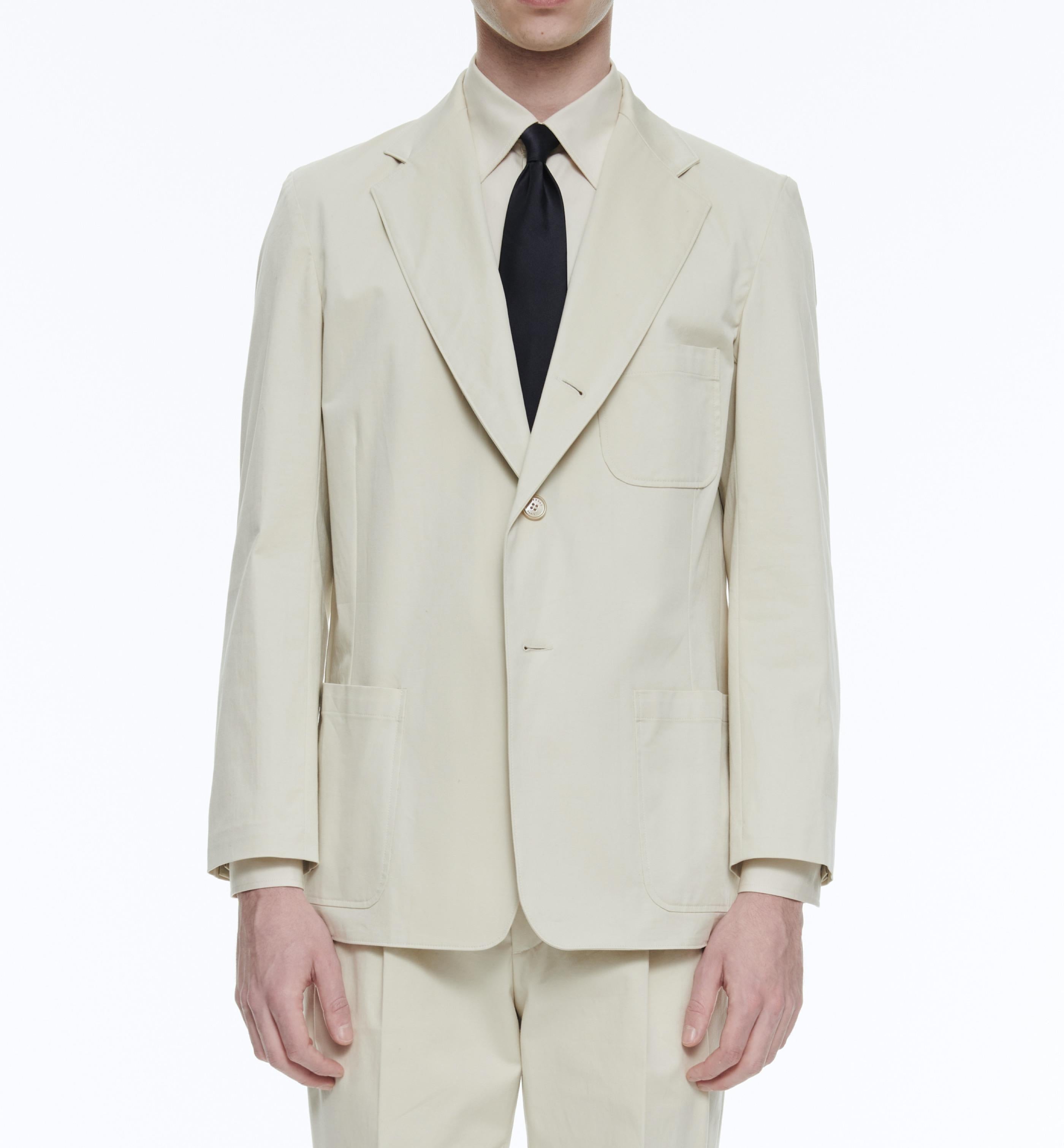 Fursac - Chaqueta de gabardina de algodón - Beige - Hombre