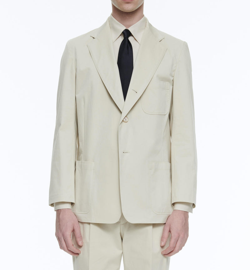 Fursac - Veste En Gabardine De Coton - Beige - Homme