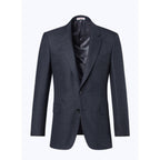 Chaqueta ajustada de tejido de cestería de lana - Antracita