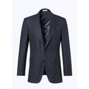 Veste Ajustée En Natté De Laine - Anthracite