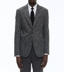 Fursac - Veste En Serge De Laine Mouchetée - Acier - Homme