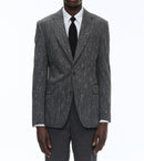 Fursac - Serge De Laine Jacket in Mottled Grey