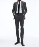 Fursac - Veste En Serge De Laine Mouchetée - Acier - Homme