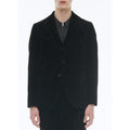 Chaqueta recta de pana - Negro