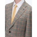 Chaqueta ajustada con estampado de pata de gallo - Blanco y negro