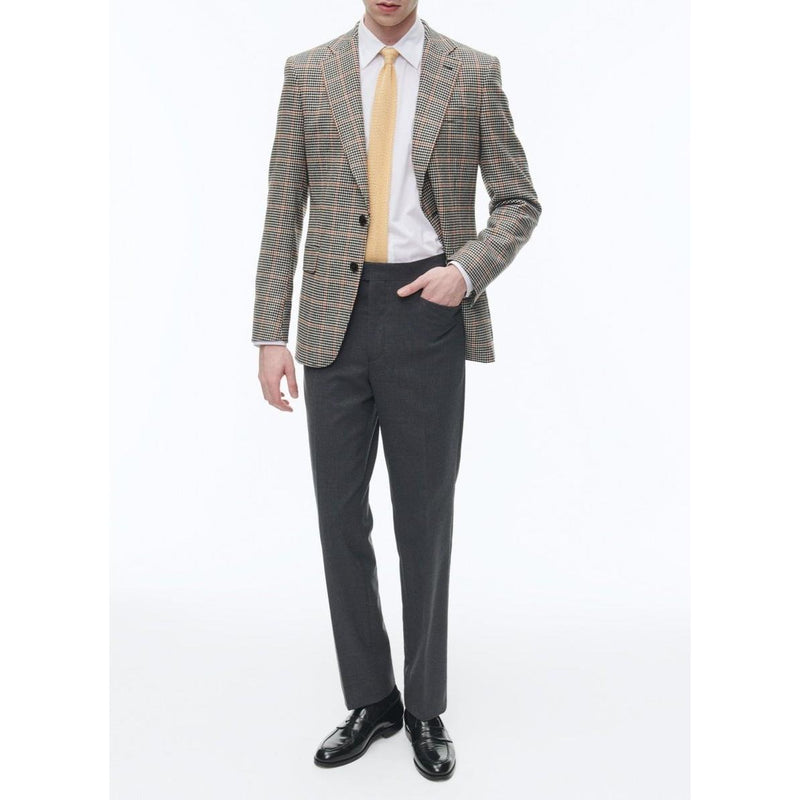 Veste Ajustée À Motif Pied De Poule - Noir Et Blanc