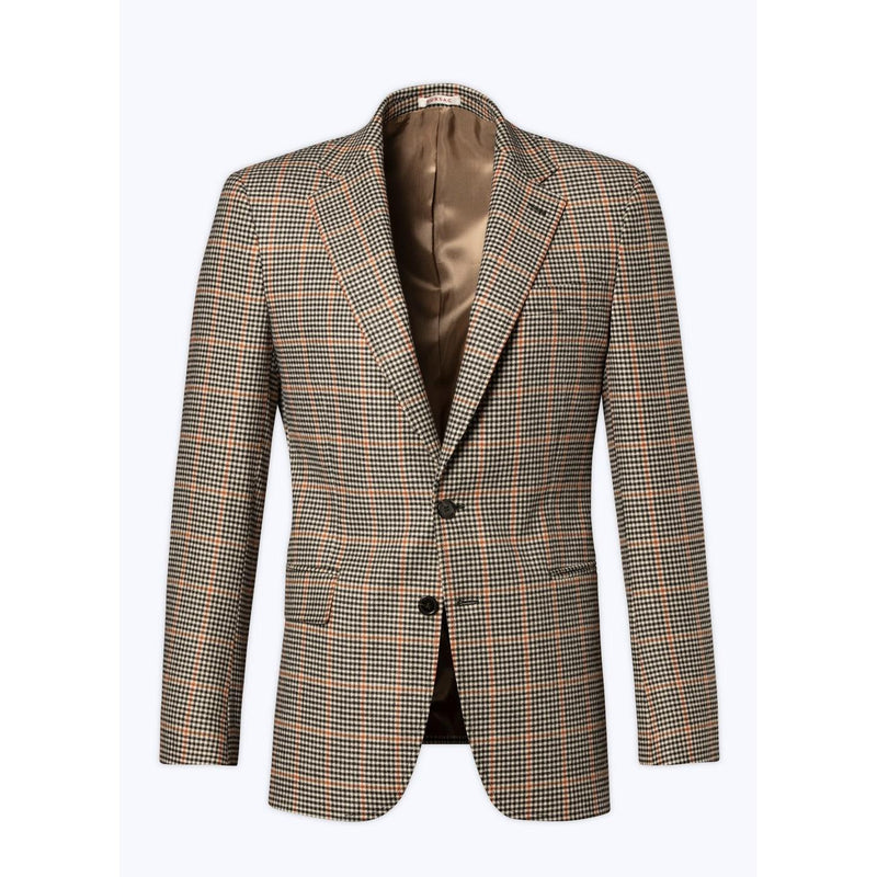 Veste Ajustée À Motif Pied De Poule - Noir Et Blanc