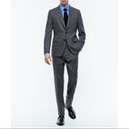 Fitted Herringbone Wool Jacket - Gray - Herringbone