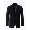 Blazer En Cuir Suedine - Noir