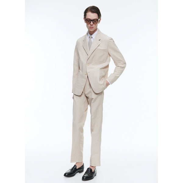 Fursac - Veste Droite Souple En Lin Et Coton - Beige