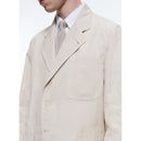 Veste Droite Souple En Lin Et Coton - Beige