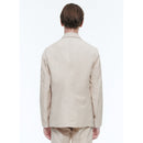 Veste Droite Souple En Lin Et Coton - Beige