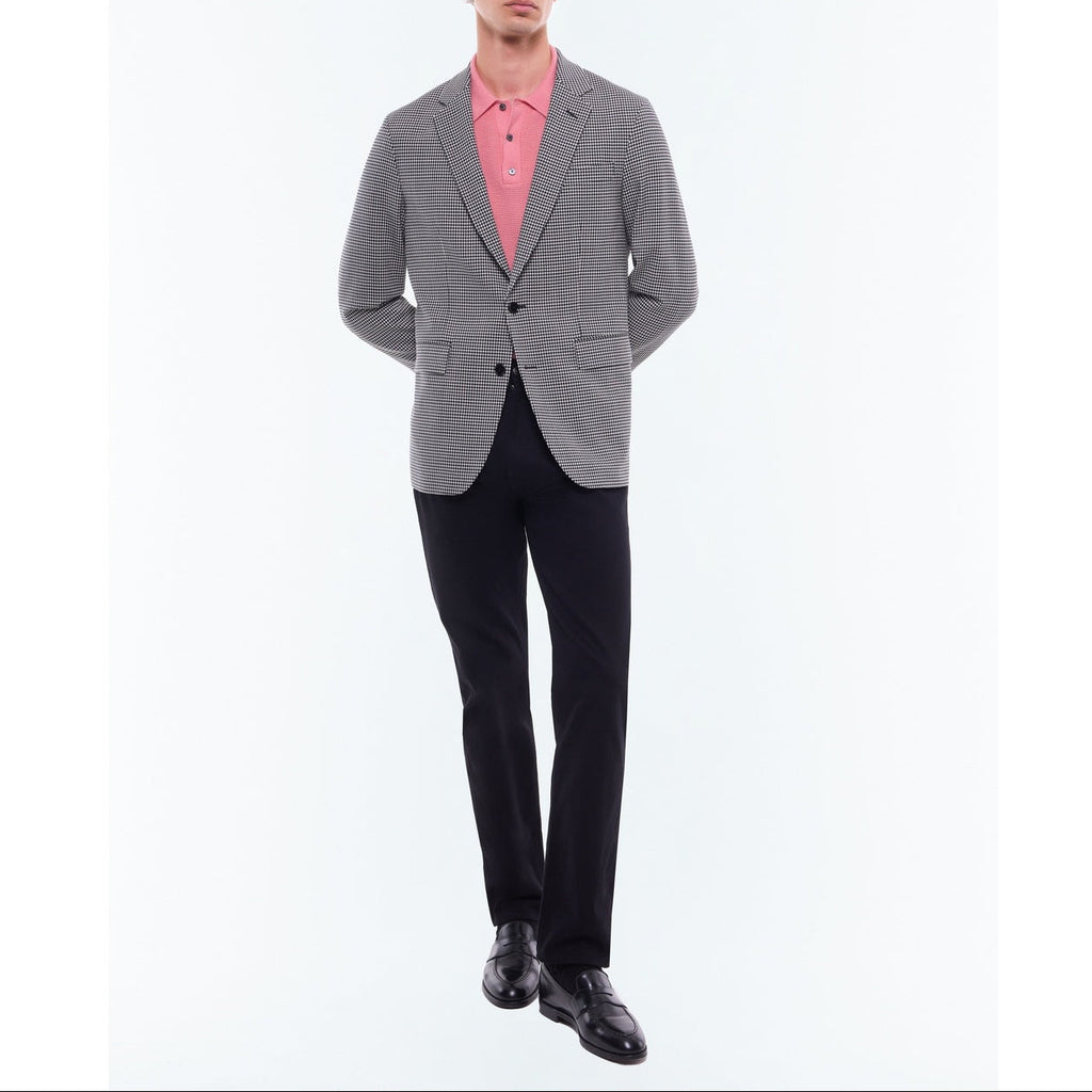 Veste Pied De Poule Noir Et Blanc Légère - Noir Et Blanc