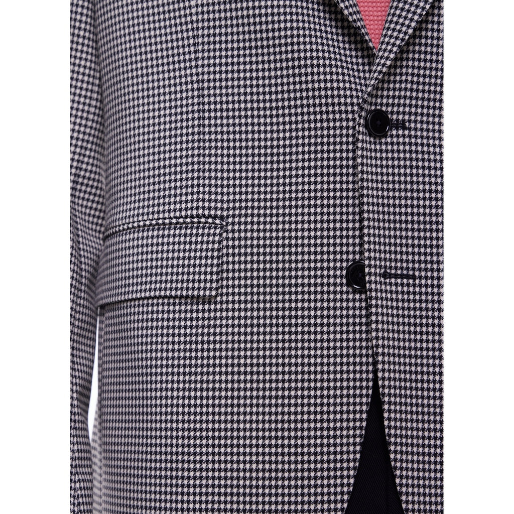 Veste Pied De Poule Noir Et Blanc Légère - Noir Et Blanc
