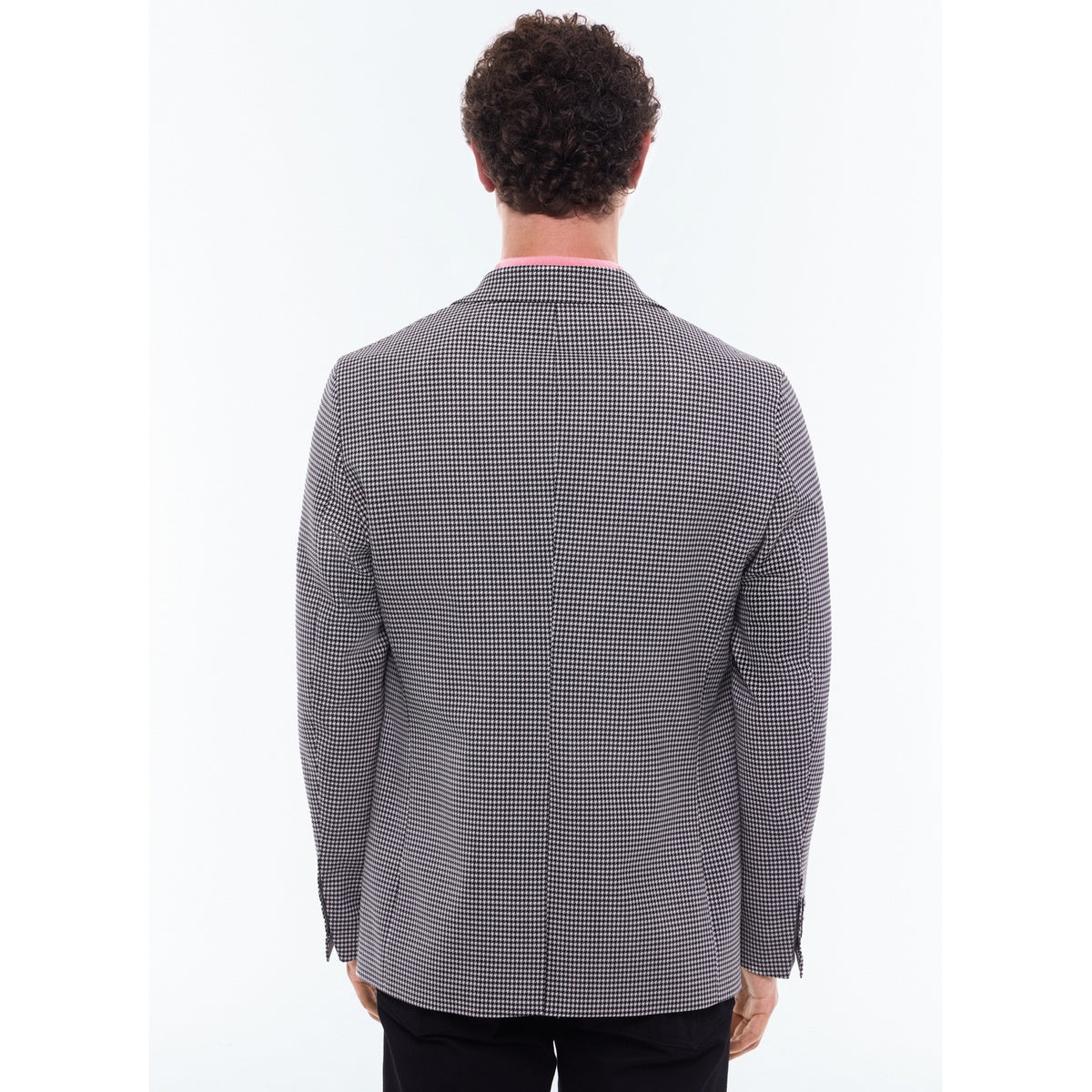 Veste Pied De Poule Noir Et Blanc Légère - Noir Et Blanc