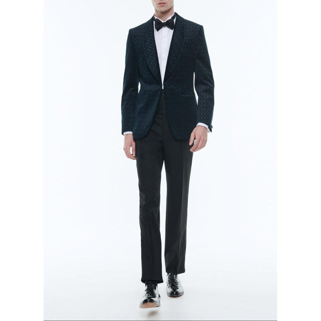 Chaqueta de esmoquin de terciopelo - Azul