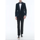 Veste De Smoking En Velours - Bleu