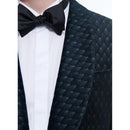 Veste De Smoking En Velours - Bleu