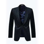 Chaqueta de esmoquin de terciopelo - Azul