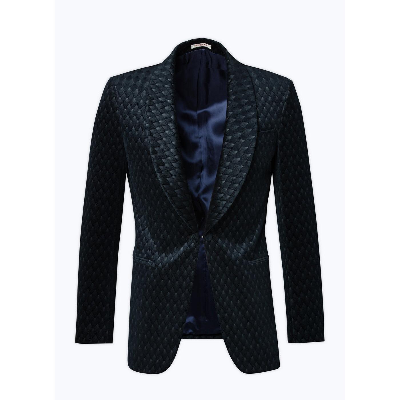 Chaqueta de esmoquin de terciopelo - Azul
