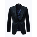 Veste De Smoking En Velours - Bleu