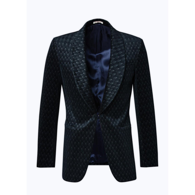 Veste De Smoking En Velours - Bleu