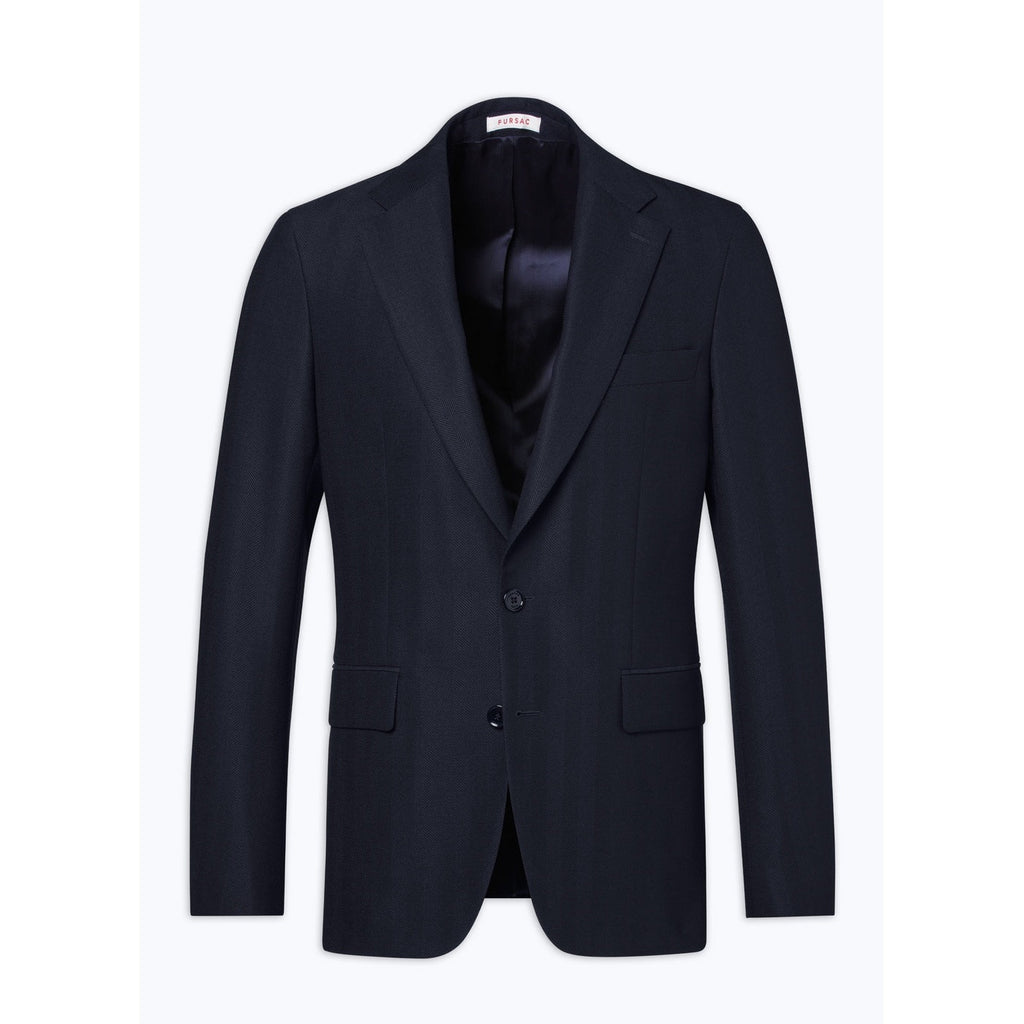 Chaqueta de espiguilla azul marino - Azul marino