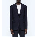 Veste Droite En Laine Certifiée - Bleu Marine