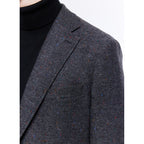 Straight Jacket in Speckled Wool - Gray - Multicolored Speckled